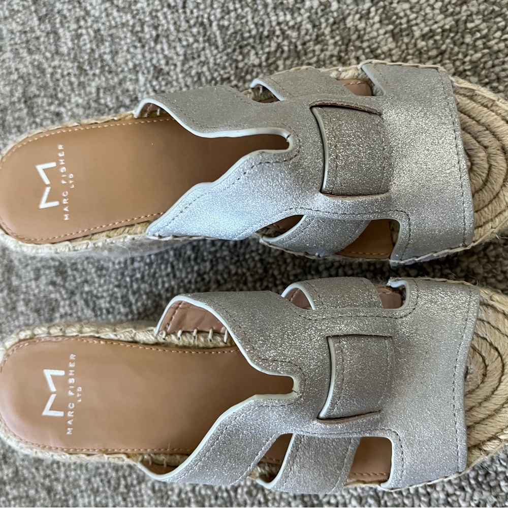 Marc Fisher Espadrille Platform Slides - image 4